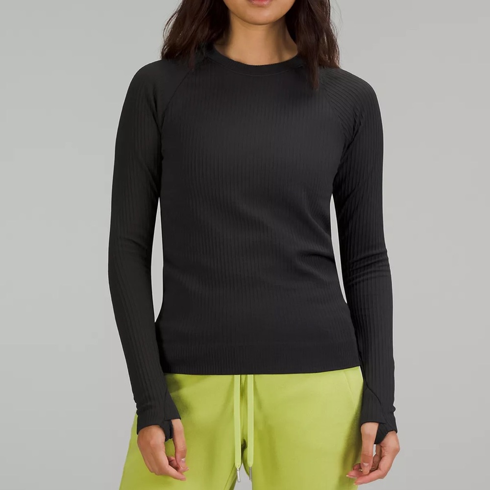 Lululemon Rest Less Pullover Black (Sixth Release) Long Sleeve Top